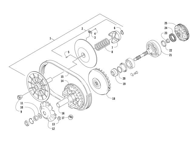 Parts Diagram for Arctic Cat 2015 PROWLER 700 HDX KE ATV TRANSMISSION ASSEMBLY