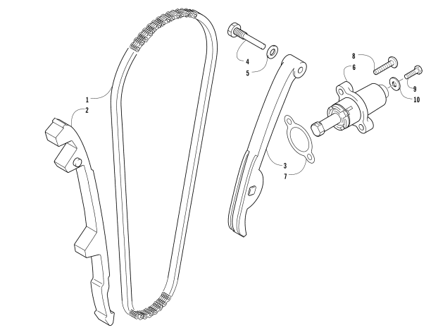 Parts Diagram for Arctic Cat 2017 ALTERRA 700 XT EPS ATV CAM CHAIN ASSEMBLY