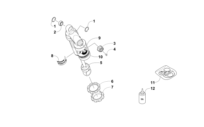 Parts Diagram for Arctic Cat 2016 ZR 6000 RR SNOWMOBILE REAR SUSPENSION FRONT ARM SHOCK ABSORBER