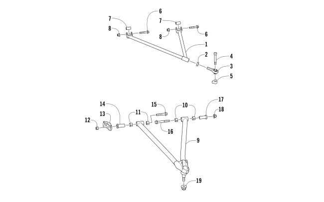 Parts Diagram for Arctic Cat 2017 M 8000 LTD ES 162 SNOWMOBILE A-ARM ASSEMBLY
