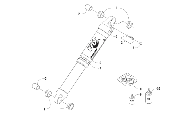 Parts Diagram for Arctic Cat 2016 M 7000 SNO PRO 162 SNOWMOBILE REAR SUSPENSION REAR ARM SHOCK ABSORBER