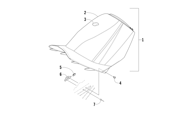 Parts Diagram for Arctic Cat 2016 M 6000 SNO PRO 141 EARLY BUILD SNOWMOBILE SEAT ASSEMBLY