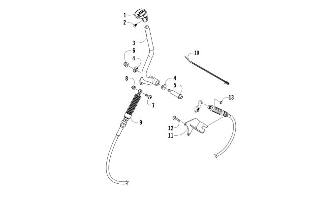 Parts Diagram for Arctic Cat 2017 700 HDX XT ATV SHIFTER ASSEMBLY