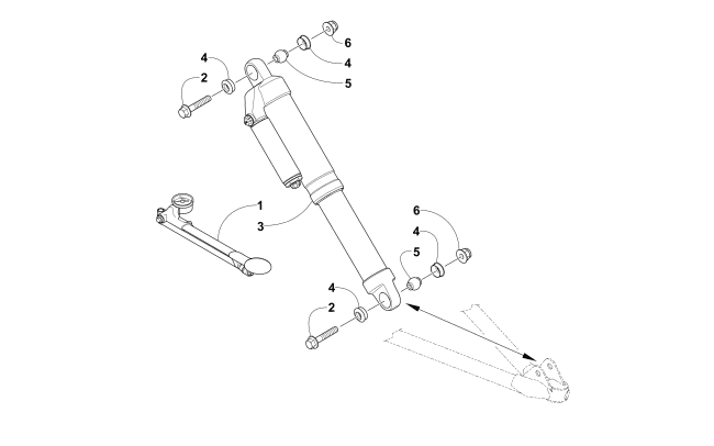Parts Diagram for Arctic Cat 2016 XF 8000 HIGH COUNTRY LTD ES 141 SNOWMOBILE FRONT SHOCK ABSORBER ASSEMBLY