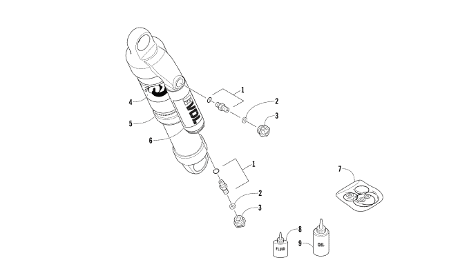 Parts Diagram for Arctic Cat 2016 XF 9000 HIGH COUNTRY LTD 141 SNOWMOBILE REAR SUSPENSION FRONT ARM SHOCK ABSORBER