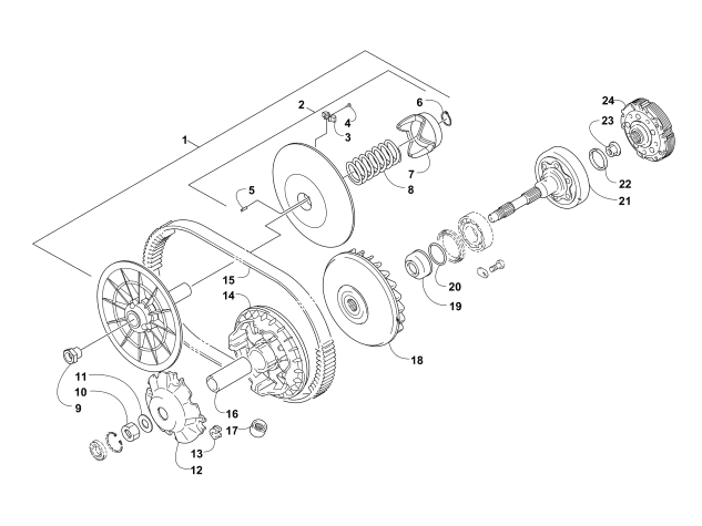 Parts Diagram for Arctic Cat 2017 HDX 700 CREW XT ATV TRANSMISSION ASSEMBLY