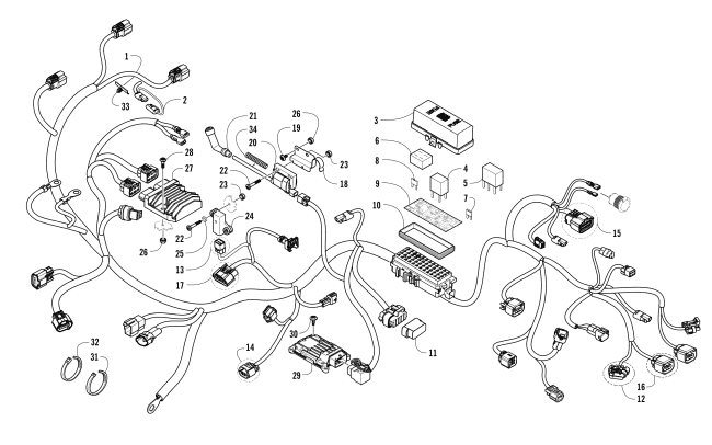 Parts Diagram for Arctic Cat 2016 ALTERRA 550 XT EPS ATV WIRING HARNESS ASSEMBLY