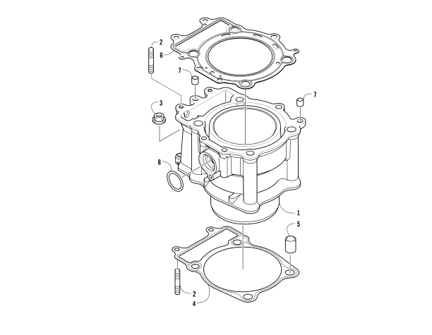 Parts Diagram for Arctic Cat 2016 ALTERRA 550 XT EPS ATV CYLINDER ASSEMBLY