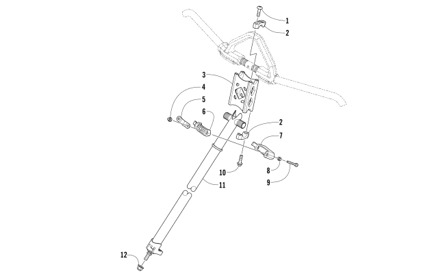 Parts Diagram for Arctic Cat 2016 PANTERA 7000 XT LTD SNOWMOBILE STEERING POST ASSEMBLY