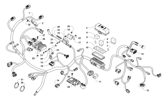 Parts Diagram for Arctic Cat 2015 XR 700 LTD ATV WIRING HARNESS ASSEMBLY