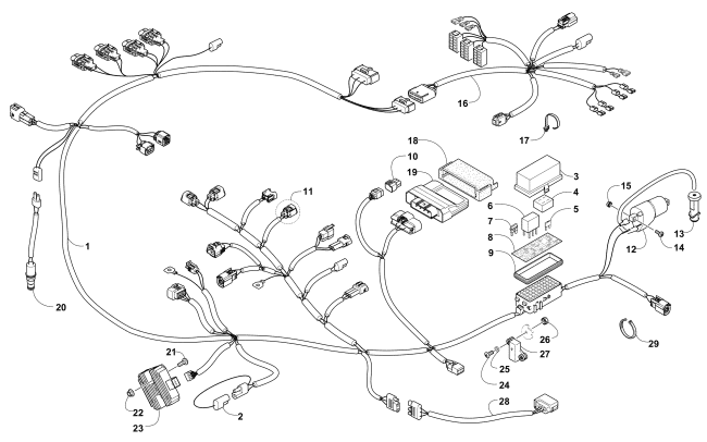 Parts Diagram for Arctic Cat 2015 PROWLER 700 HDX KE ATV WIRING HARNESS ASSEMBLY