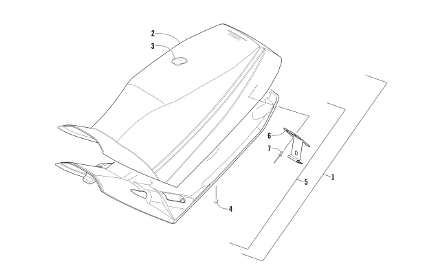 Parts Diagram for Arctic Cat 2016 M 8000 SE 141 ES SNOWMOBILE SEAT ASSEMBLY