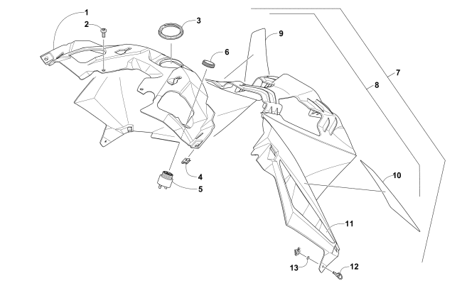 Parts Diagram for Arctic Cat 2016 M 8000 LTD 162 SNOWMOBILE CONSOLE ASSEMBLY
