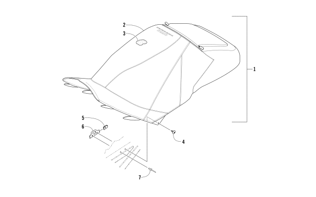 Parts Diagram for Arctic Cat 2017 M 8000 MOUNTAIN CAT 162 EARLY BUILD SNOWMOBILE SEAT ASSEMBLY