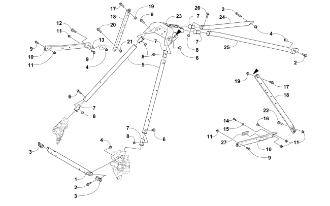 Parts Diagram for Arctic Cat 2016 ZR 6000 R SX SNOWMOBILE STEERING SUPPORT ASSEMBLY