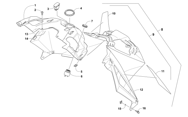 Parts Diagram for Arctic Cat 2016 ZR 7000 LTD 137 SNOWMOBILE CONSOLE ASSEMBLY