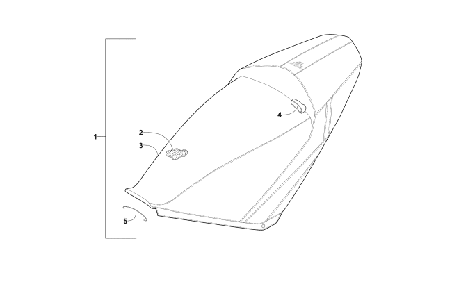 Parts Diagram for Arctic Cat 2016 ZR 6000 R SX SNOWMOBILE SEAT ASSEMBLY