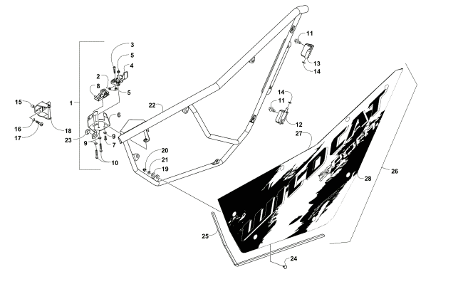 Parts Diagram for Arctic Cat 2016 WILDCAT SPORT LIMITED EPS ATV DOOR ASSEMBLY