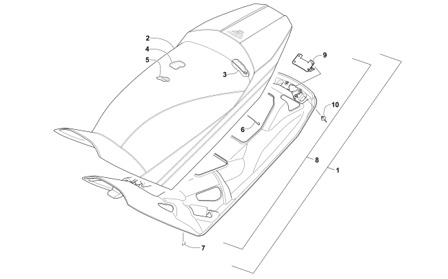 Parts Diagram for Arctic Cat 2016 ZR 7000 129 LXR SNOWMOBILE SEAT ASSEMBLY