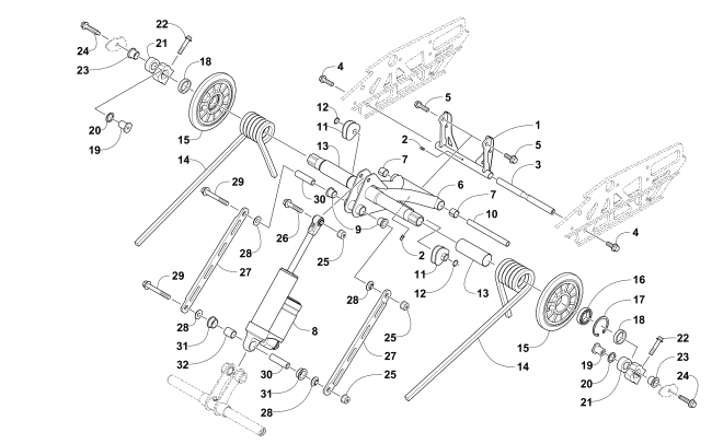 Parts Diagram for Arctic Cat 2016 ZR 6000 R XC SNOWMOBILE REAR SUSPENSION REAR ARM ASSEMBLY