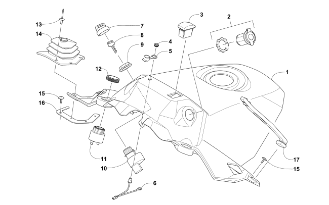 Parts Diagram for Arctic Cat 2017 PANTERA 7000 XT LTD SNOWMOBILE CONSOLE ASSEMBLY