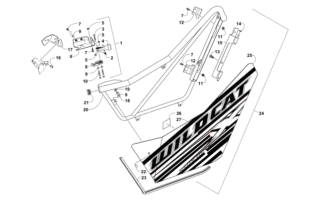 Parts Diagram for Arctic Cat 2016 WILDCAT X LTD EPS ATV DOOR ASSEMBLY (SE)