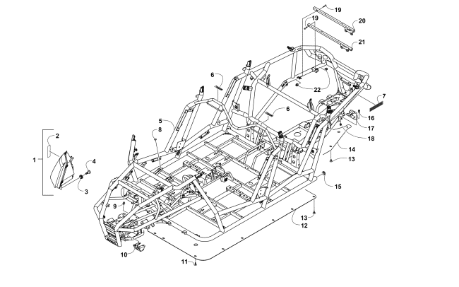 Parts Diagram for Arctic Cat 2016 WILDCAT 4X ATV FRAME, HEADLIGHTS, AND RELATED PARTS
