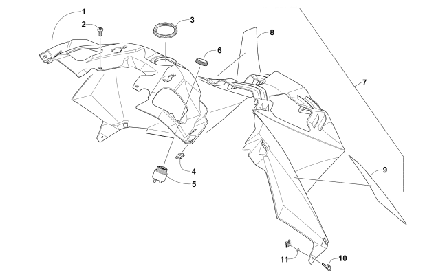 Parts Diagram for Arctic Cat 2016 M 8000 SNO PRO 153 SNOWMOBILE CONSOLE ASSEMBLY