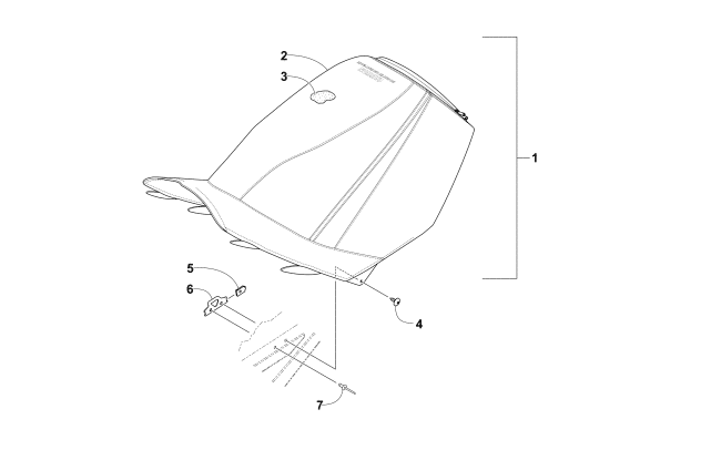 Parts Diagram for Arctic Cat 2016 M 8000 SNO PRO 162 SNOWMOBILE SEAT ASSEMBLY