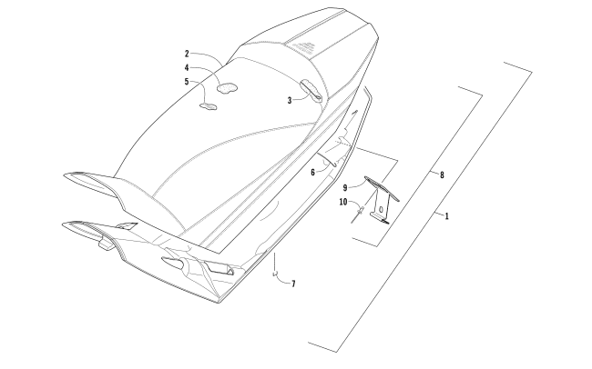 Parts Diagram for Arctic Cat 2017 ZR 5000 LXR 137 SNOWMOBILE SEAT ASSEMBLY