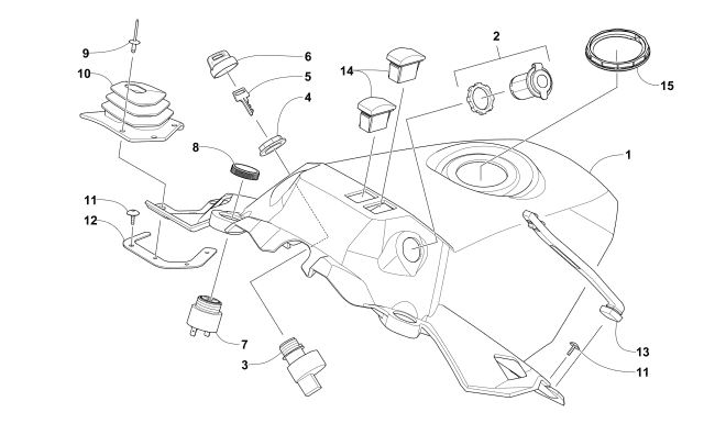 Parts Diagram for Arctic Cat 2017 BEARCAT 7000 XT GROOMER SPECIAL SNOWMOBILE CONSOLE ASSEMBLY