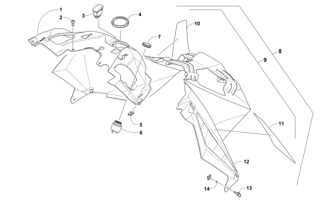 Parts Diagram for Arctic Cat 2016 M 9000 LTD 162 SNOWMOBILE CONSOLE ASSEMBLY