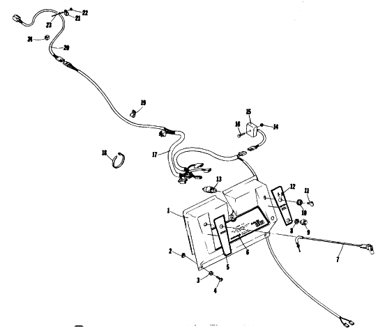 Parts Diagram for Arctic Cat 1977 JAG SNOWMOBILE CONSOLE AND WIRING