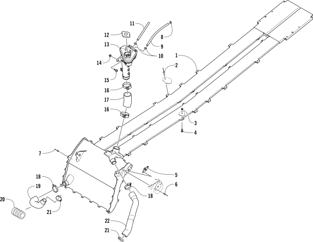 Parts Diagram for Arctic Cat 2017 M 8000 LTD 153 SNOWMOBILE COOLING ASSEMBLY