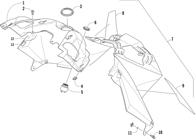 Parts Diagram for Arctic Cat 2018 ZR 7000 SNO PRO 129 SNOWMOBILE CONSOLE ASSEMBLY