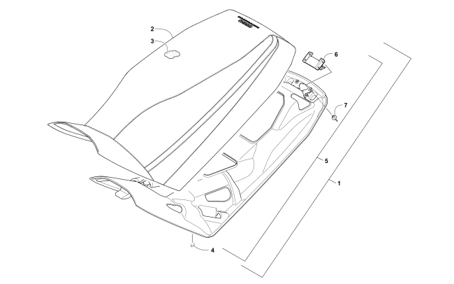 Parts Diagram for Arctic Cat 2016 M 7000 SNO PRO 153 SNOWMOBILE SEAT ASSEMBLY