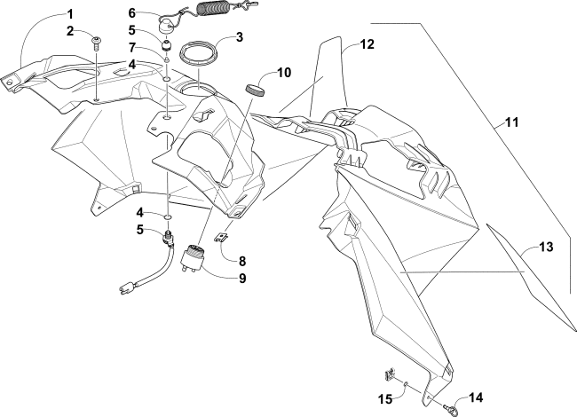 Parts Diagram for Arctic Cat 2016 M 8000 HCR 153 SNOWMOBILE CONSOLE ASSEMBLY