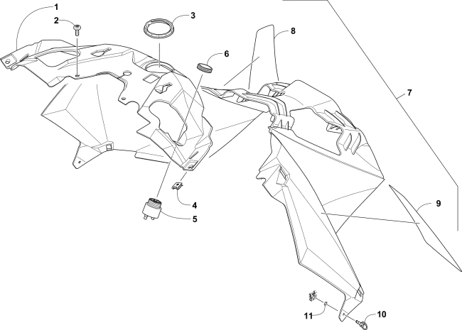 Parts Diagram for Arctic Cat 2016 M 9000 SNO PRO 162 SNOWMOBILE CONSOLE ASSEMBLY