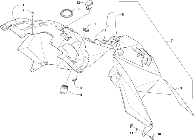 Parts Diagram for Arctic Cat 2016 ZR 9000 ET LTD 129 SNOWMOBILE CONSOLE ASSEMBLY