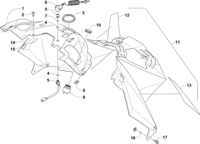 Parts Diagram for Arctic Cat 2016 ZR 7000 RR 129 SNOWMOBILE CONSOLE ASSEMBLY