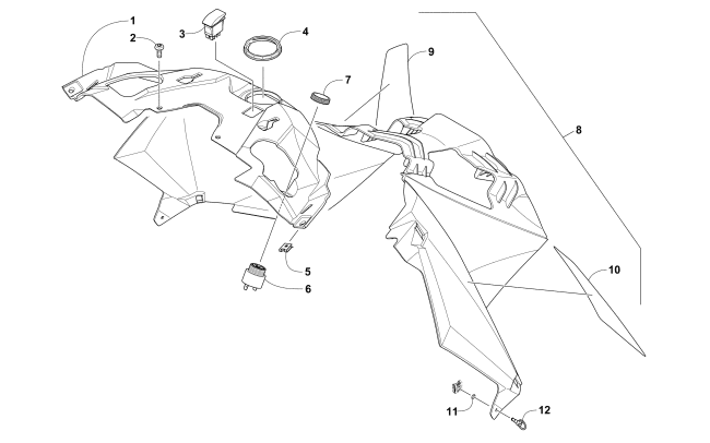 Parts Diagram for Arctic Cat 2016 XF 9000 CROSSTREK 137 SNOWMOBILE CONSOLE ASSEMBLY