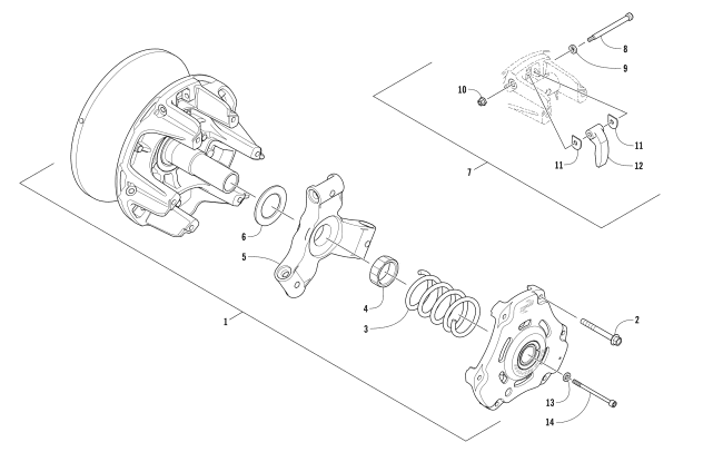 Parts Diagram for Arctic Cat 2017 ZR 8000 SNO PRO ES 137 SNOWMOBILE DRIVE CLUTCH