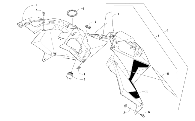 Parts Diagram for Arctic Cat 2017 M 8000 HARD CORE MOUNTAIN CAT 162 SNOWMOBILE CONSOLE ASSEMBLY