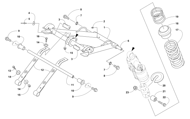 Parts Diagram for Arctic Cat 2017 ZR 6000 RR ES 137 EARLY BUILD SNOWMOBILE REAR SUSPENSION FRONT ARM ASSEMBLY