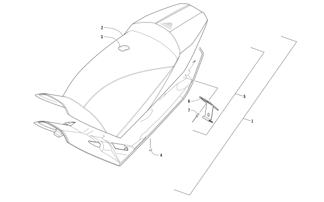 Parts Diagram for Arctic Cat 2017 XF 6000 CROSS COUNTRY LTD ES 137 EARLY BUILD SNOWMOBILE SEAT ASSEMBLY
