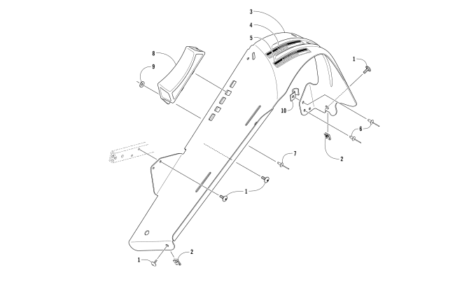 Parts Diagram for Arctic Cat 2017 XF 6000 CROSS COUNTRY LTD ES 137 SNOWMOBILE BELT GUARD ASSEMBLY