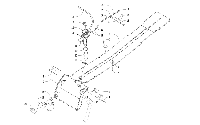 Parts Diagram for Arctic Cat 2017 ZR 6000 EL TIGRE ES 137 SNOWMOBILE COOLING ASSEMBLY