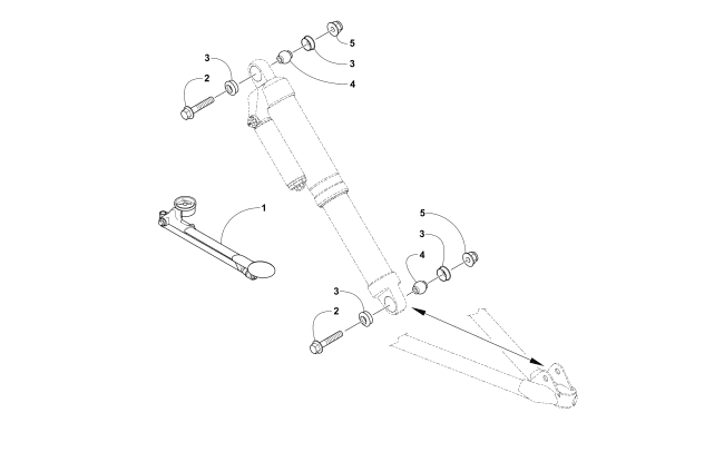 Parts Diagram for Arctic Cat 2017 M 8000 LTD 153 SNOWMOBILE FRONT SHOCK ABSORBER ASSEMBLY