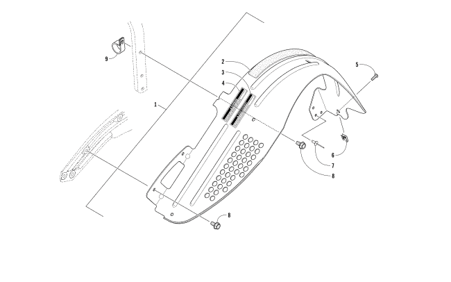 Parts Diagram for Arctic Cat 2017 XF 7000 CROSSTREK SNOWMOBILE BELT GUARD ASSEMBLY