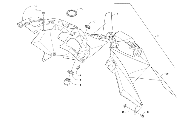 Parts Diagram for Arctic Cat 2017 ZR 8000 LXR ES 137 SNOWMOBILE CONSOLE ASSEMBLY